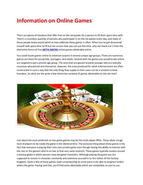 Information Games Online